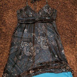 Lined sparkly short party dress